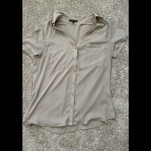 Women’s Express button-up short-sleeve blouse -Medium